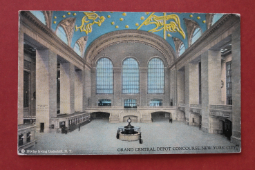 Postcard PC New York City 1910-1920 Grand Centrald Depot Concourse USA US United States